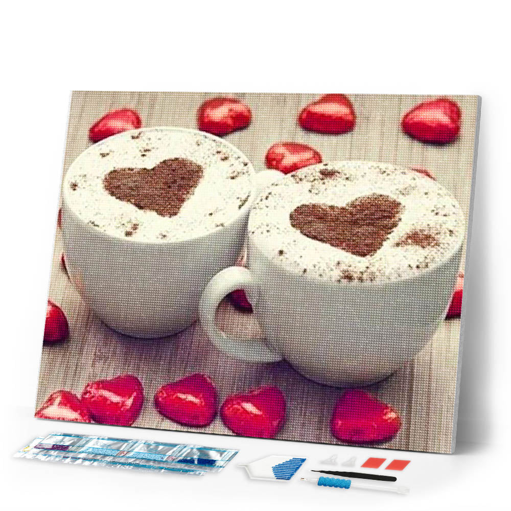 Diamond Painting | Diamond Painting - Duo Cafes | Diamond Painting kitchen kitchen | FiguredArt