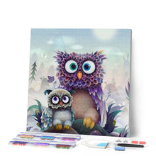 Load image into Gallery viewer, Diamond Painting - Owl and Baby