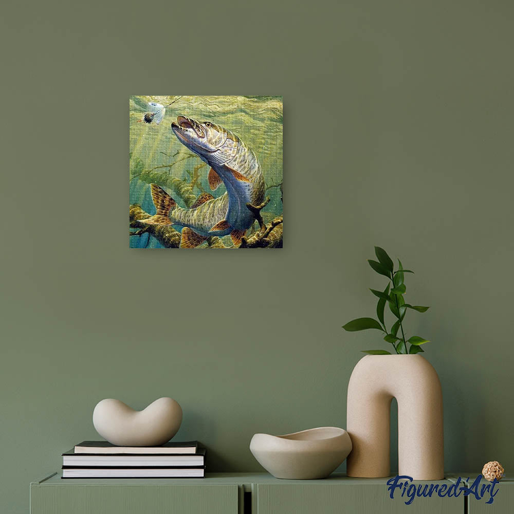 Diamond Painting - Pike Fish