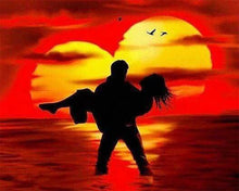 Load image into Gallery viewer, Diamond Painting | Diamond Painting - Lovers on the Beach | Diamond Painting Romance romance | FiguredArt