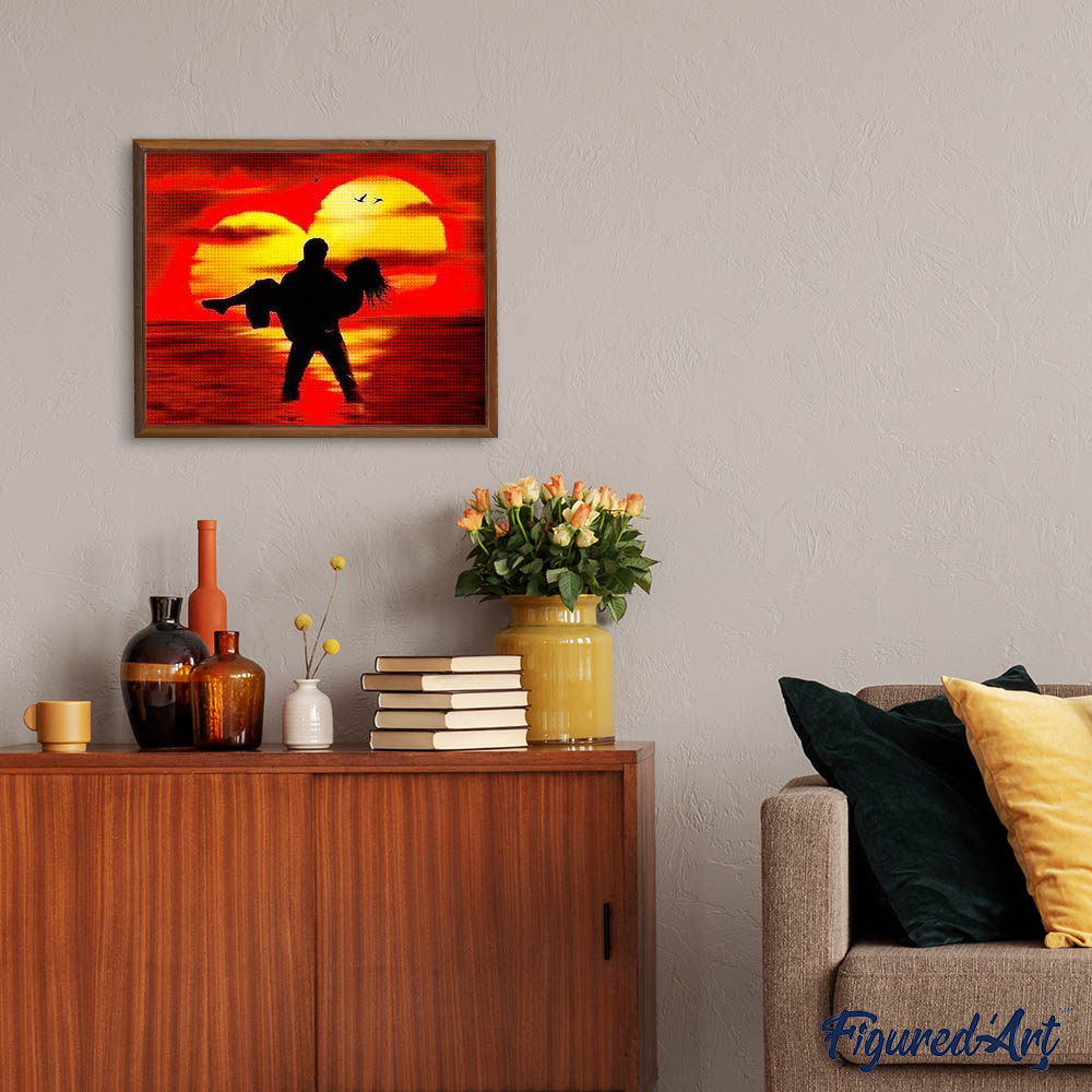 Diamond Painting - Lovers on the Beach
