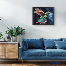 Load image into Gallery viewer, Diamond Painting - Hummingbird in the Night