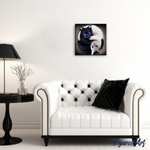 Load image into Gallery viewer, Diamond Painting - Yin and Yang Cats