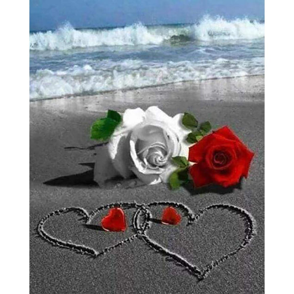 Diamond Painting - Roses on the Beach