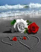 Load image into Gallery viewer, Diamond Painting | Diamond Painting - Roses on the Beach | Diamond Painting Flowers flowers | FiguredArt