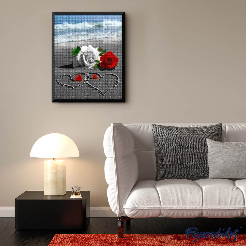 Diamond Painting - Roses on the Beach