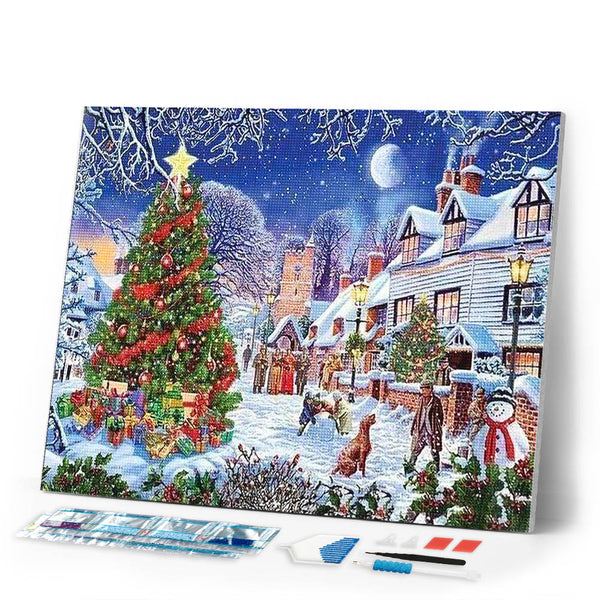Diamond Painting | Diamond Painting - Christmas Village | christmas Diamond Painting Landscapes landscapes | FiguredArt