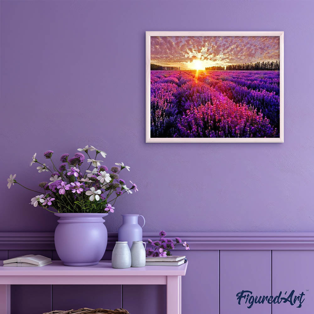 Diamond Painting - Lavender Field