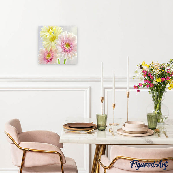 Diamond Painting - Daisies in Pastel Colors