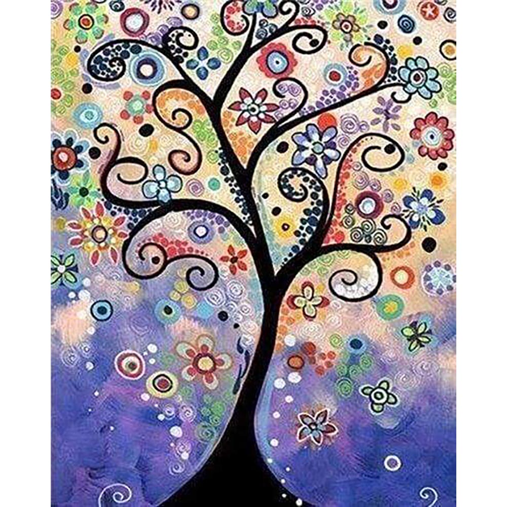 Diamond Painting - Tree Stained Glass