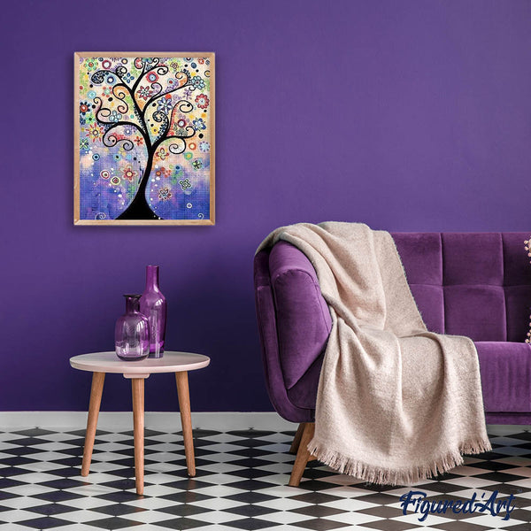 Diamond Painting - Tree Stained Glass