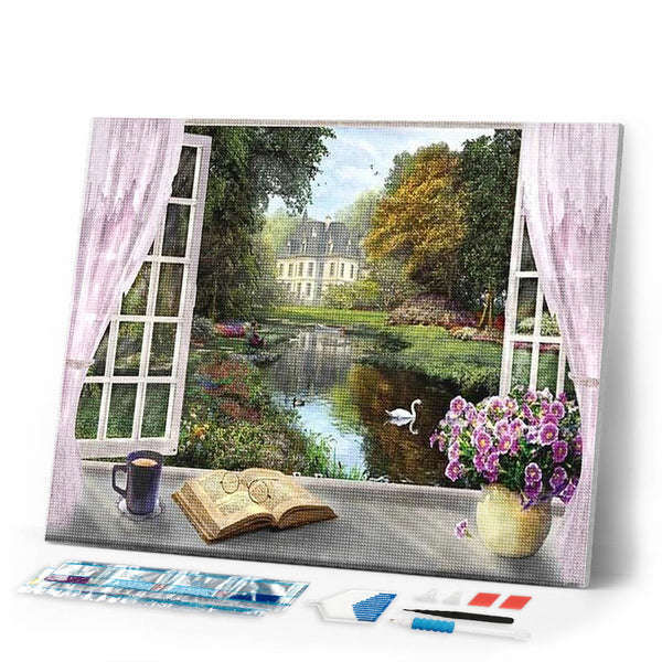 Diamond Painting | Diamond Painting - View of the Castle | castles Diamond Painting Landscapes landscapes | FiguredArt