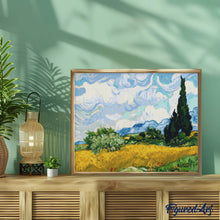 Load image into Gallery viewer, Diamond Painting - Wheat Field with Cypresses - Van Gogh