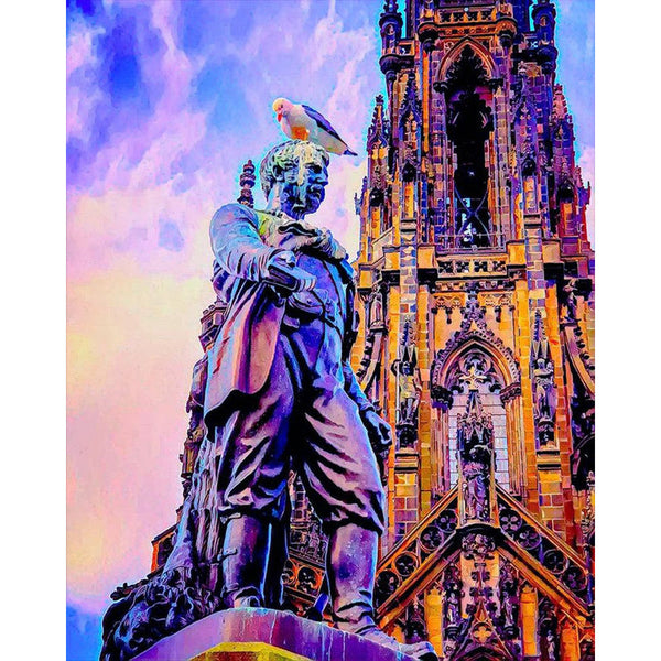Diamond Painting - Statue in Edinburgh