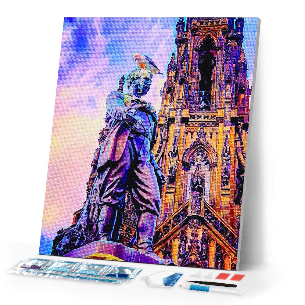 Diamond Painting - Statue in Edinburgh