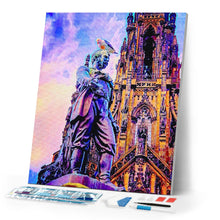 Load image into Gallery viewer, Diamond Painting - Statue in Edinburgh