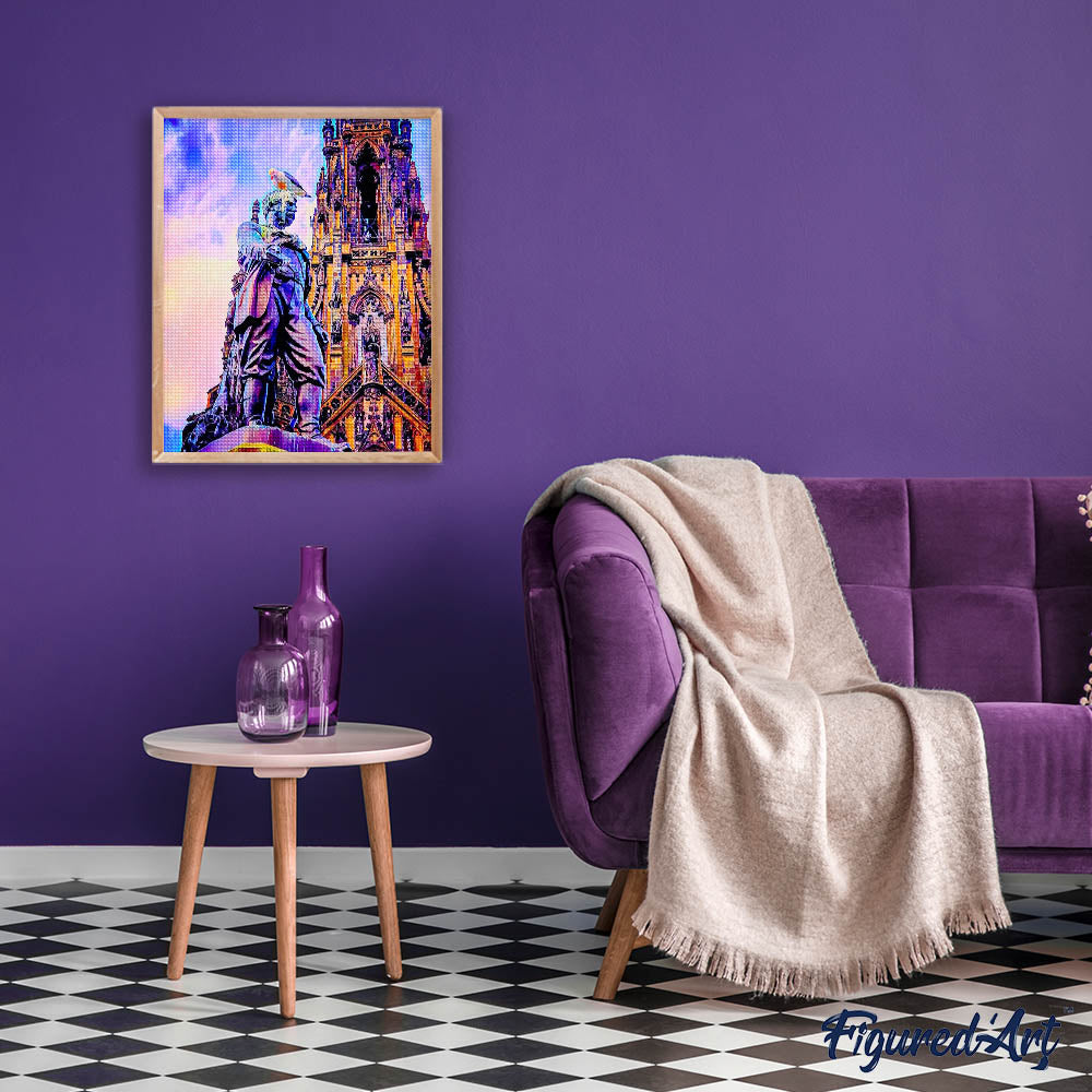 Diamond Painting - Statue in Edinburgh