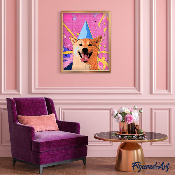 Diamond Painting - Pop Art Smiling Dog