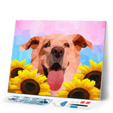Diamond Painting - Polygon Art Dog
