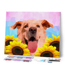 Load image into Gallery viewer, Diamond Painting - Polygon Art Dog