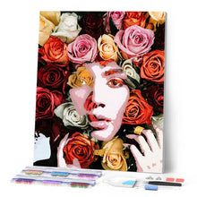 Load image into Gallery viewer, Diamond Painting - Face of roses