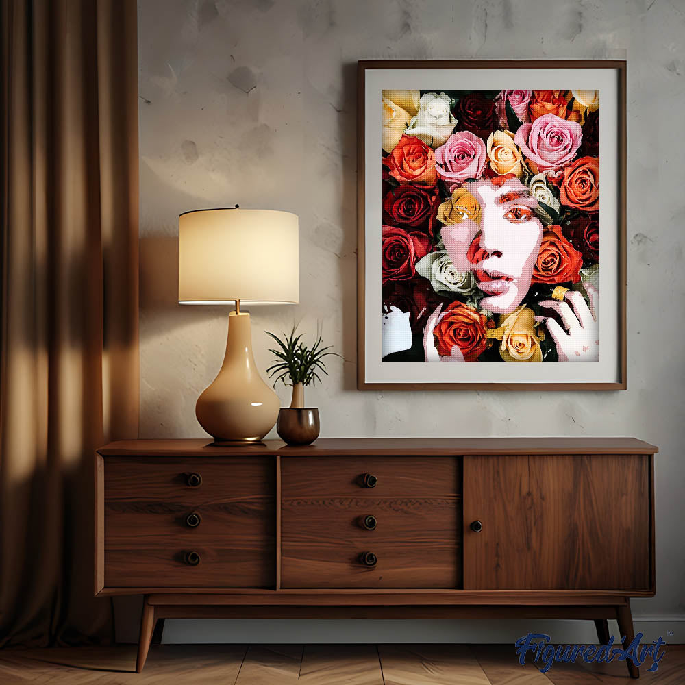 Diamond Painting - Face of roses