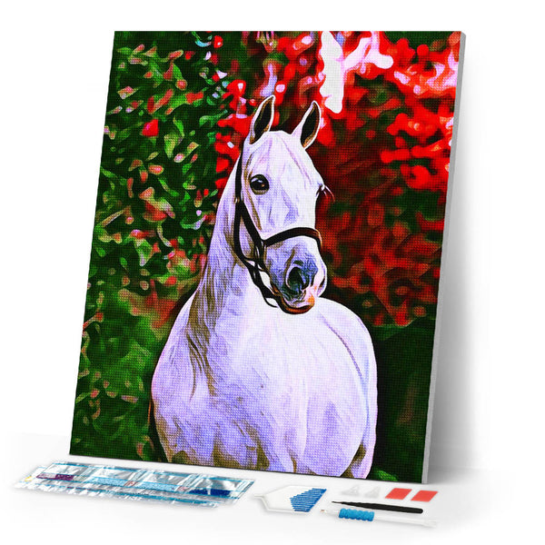 Diamond Painting - Horse and colorful background