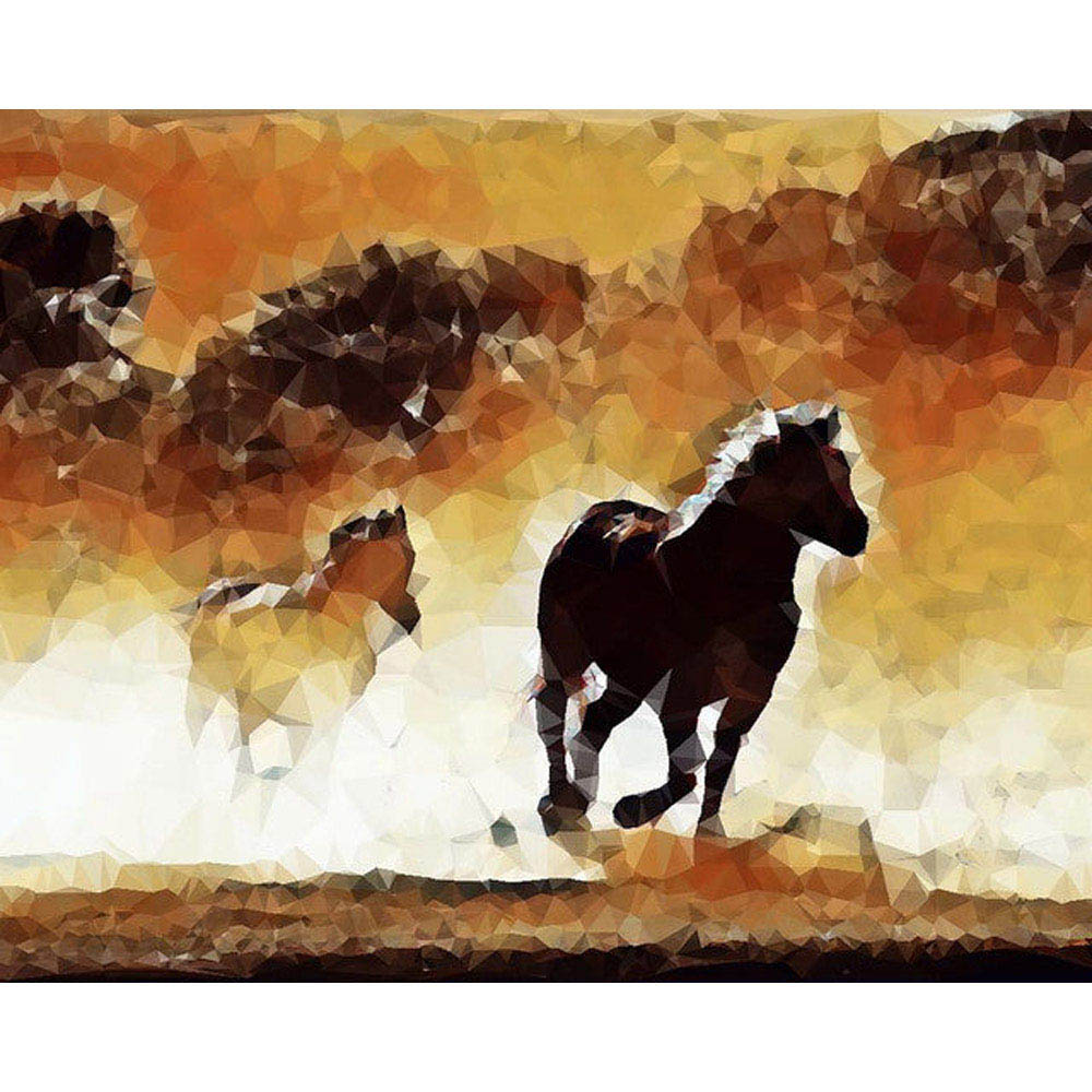 Diamond Painting - Horses in action