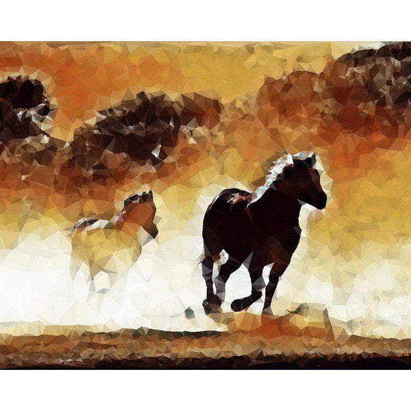 Diamond Painting - Horses in action