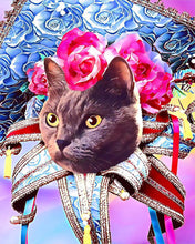 Load image into Gallery viewer, Diamond Painting - Mardigras Cat