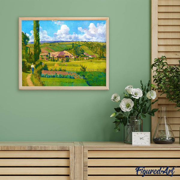 Diamond Painting - Landscape at Les Patis - Camille Pissarro