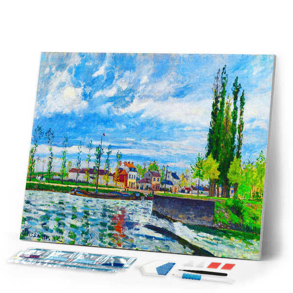 Diamond Painting - L'Ecluse à Pontoise - Camille Pissarro
