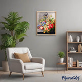 Diamond Painting - Flowers and fruit - Herman Henstenburgh
