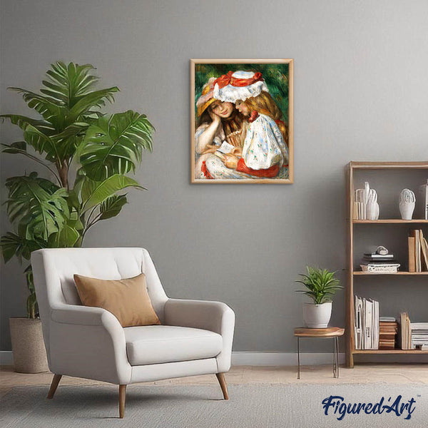 Diamond Painting - Young girls reading - Renoir