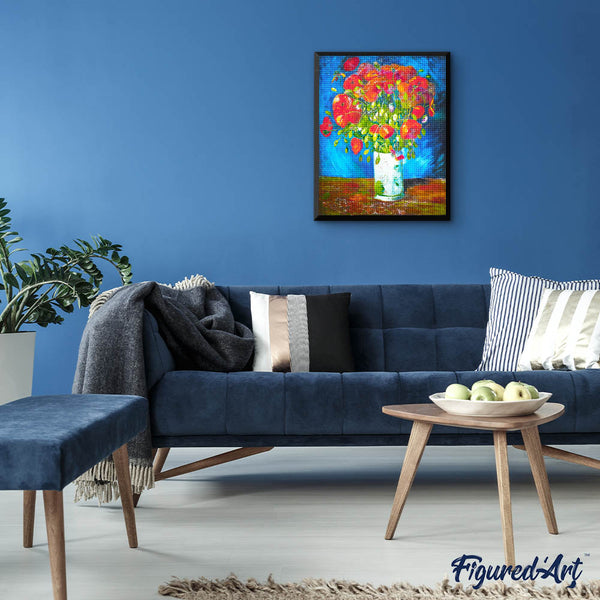 Diamond Painting - Vase with poppies - Van Gogh