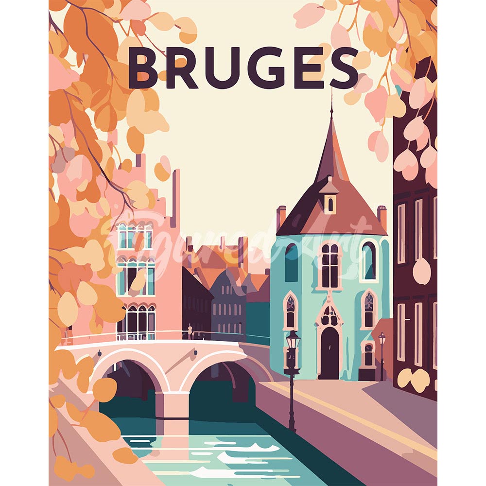 Diamond Painting - Travel Poster Bruges