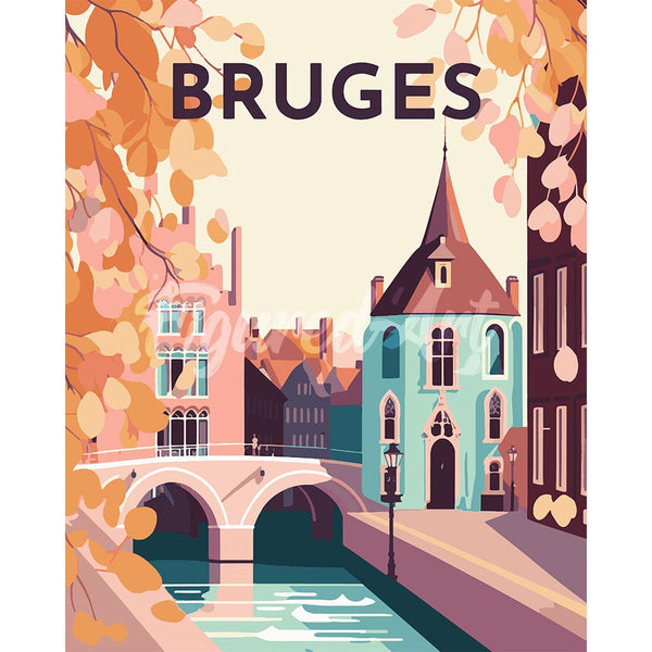 Diamond Painting - Travel Poster Bruges