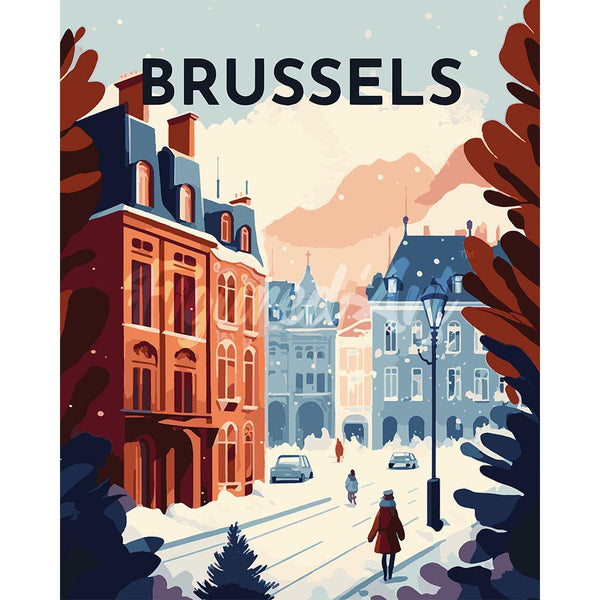 Diamond Painting - Travel Poster Brussels