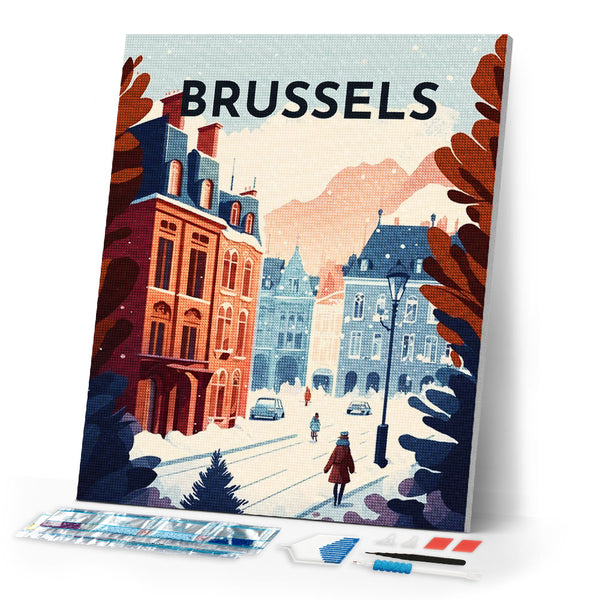 Diamond Painting - Travel Poster Brussels