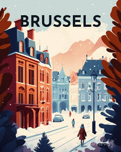 Load image into Gallery viewer, Diamond Painting - Travel Poster Brussels