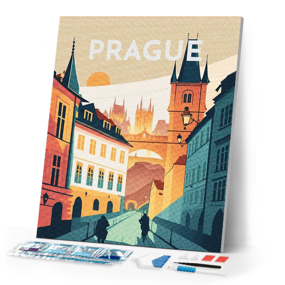 Diamond Painting - Travel Poster Prague