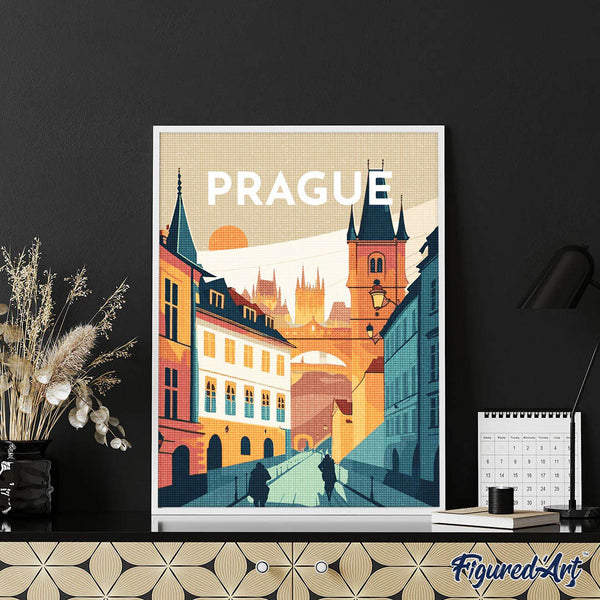 Diamond Painting - Travel Poster Prague