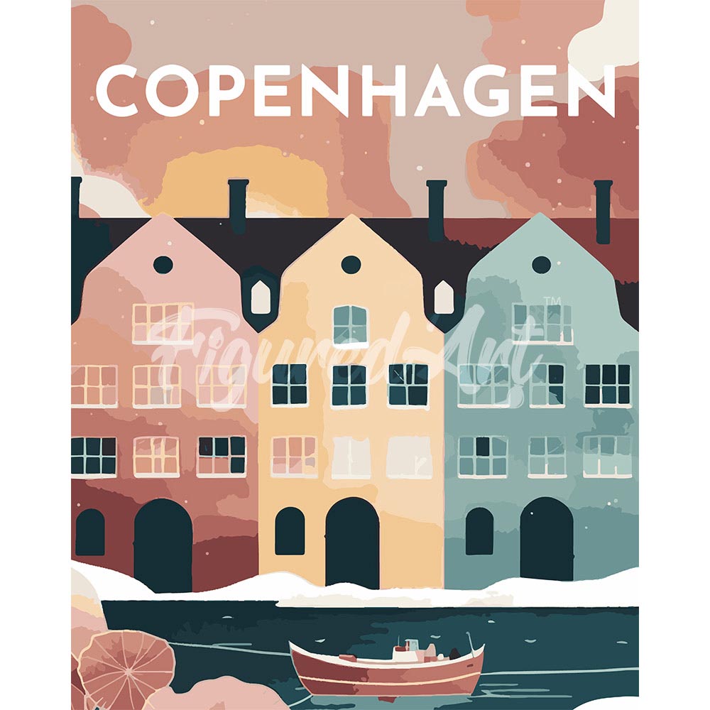 Diamond Painting - Travel Poster Copenhagen