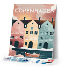 Load image into Gallery viewer, Diamond Painting - Travel Poster Copenhagen