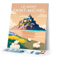 Load image into Gallery viewer, Diamond Painting - Travel Poster Mont Saint-Michel