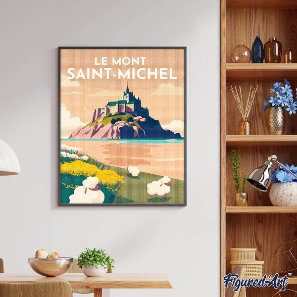 Diamond Painting - Travel Poster Mont Saint-Michel
