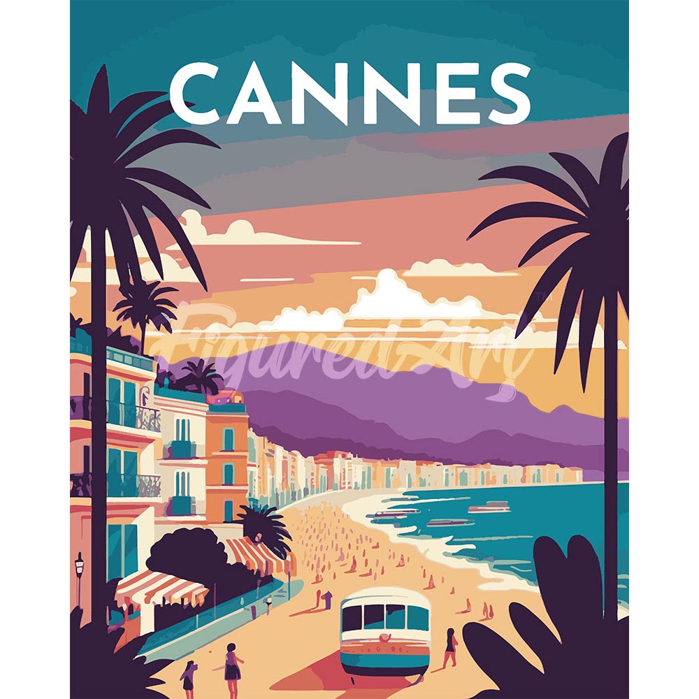 Diamond Painting - Travel Poster Cannes