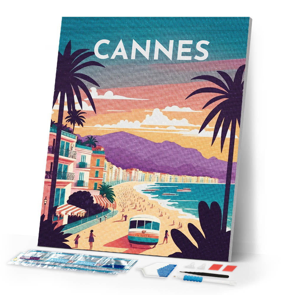 Diamond Painting - Travel Poster Cannes