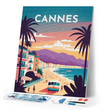 Load image into Gallery viewer, Diamond Painting - Travel Poster Cannes