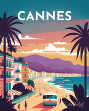 Load image into Gallery viewer, Diamond Painting - Travel Poster Cannes